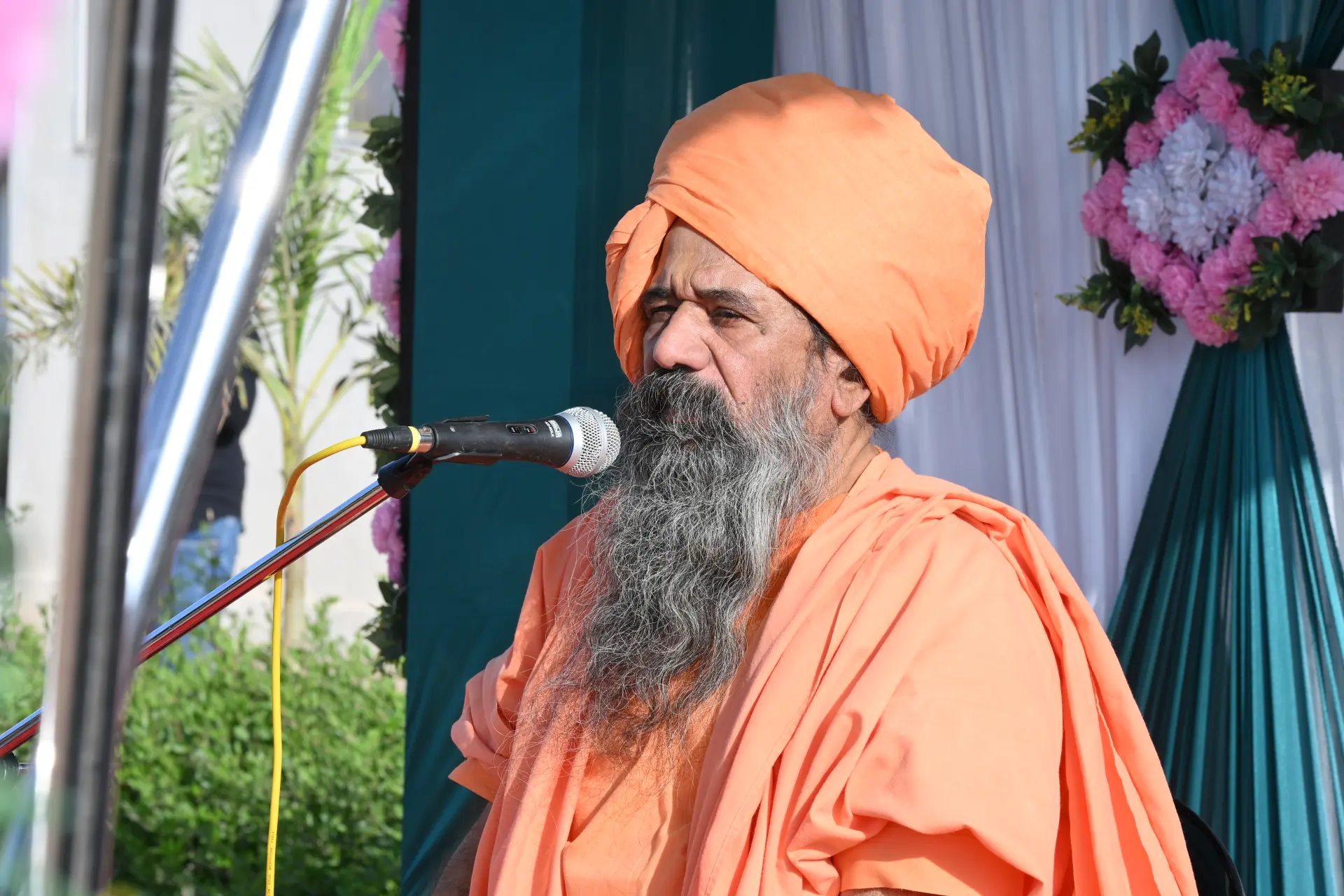 Shri Muktanand BAPU Ji, the esteemed founder of Shri Brahmanand Vidya Mandir Sainik School Chaparda.